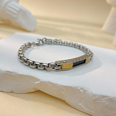 Punk trend stainless steel chain bracelet for  men