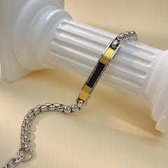 Punk trend stainless steel chain bracelet for  men
