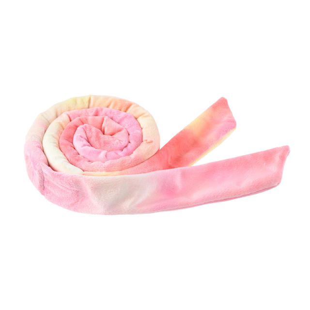 Tie dry pattern heatless curl headband for kids