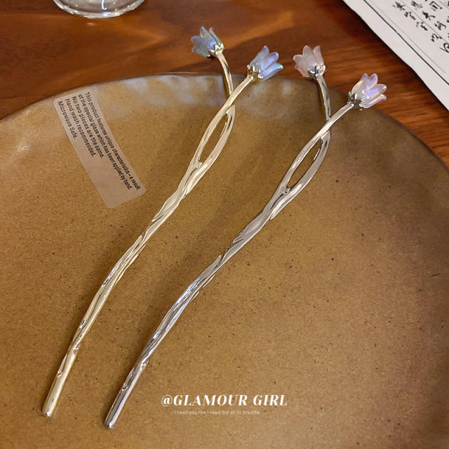 Chinse trend flower metal hair sticks hair chopsticks