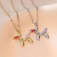 Cute Balloon Dog pendant women necklace