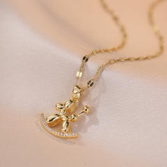 Cute Balloon Dog pendant women necklace