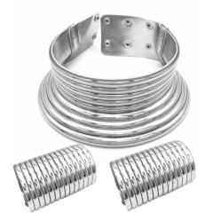 Africa trend hot sale wide choker bangle bracelet set