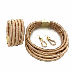 3pcs set Africa trend colorful layer choker necklace set for women