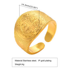 Natural leaf series stainless steel rings for women