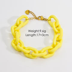 INS Y2K colorful acrylic chain bracelet