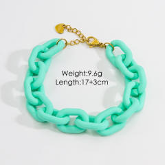 INS Y2K colorful acrylic chain bracelet