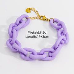 INS Y2K colorful acrylic chain bracelet