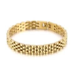 Chunky watch strap design stainless steel chain bracelet