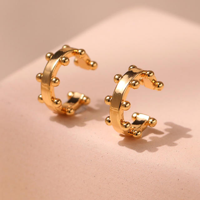 INS design easy match 18K gold plated copper ear cuff