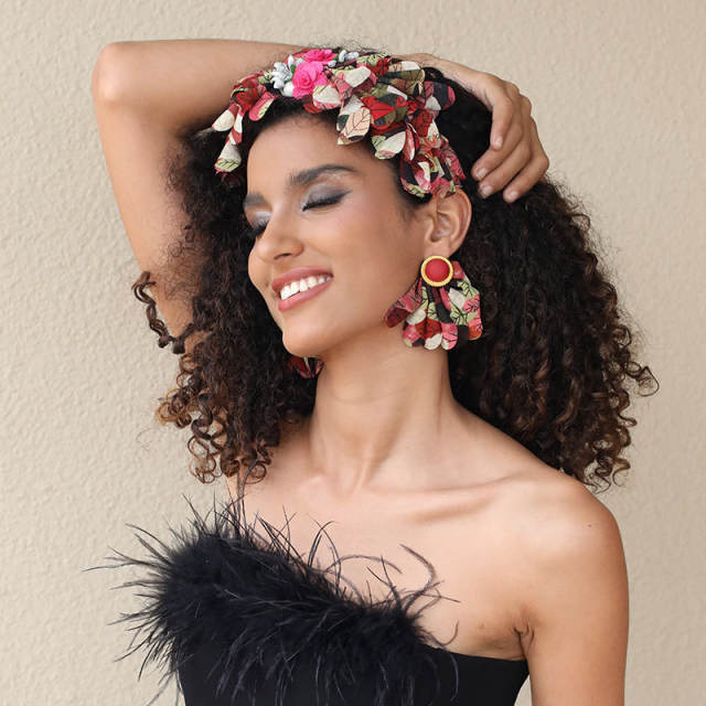Hawaii trend floral fabric holiday headband