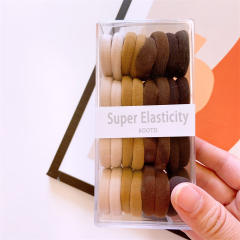 32pcs candy color rubber band hair ties set for kids