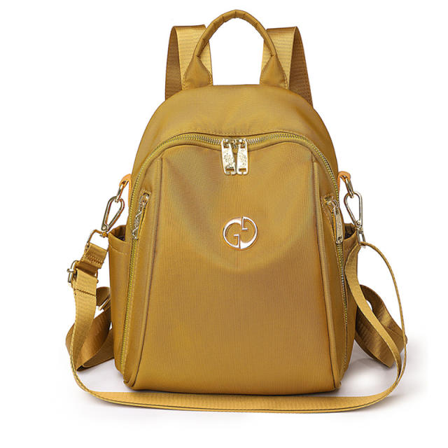 Fashionable color matching nylon backpack