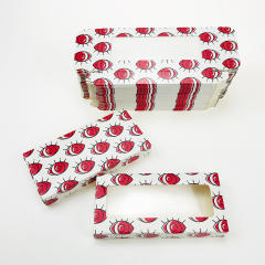 Colorful eyelashes foldable packing box