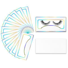 Colorful eyelashes foldable packing box