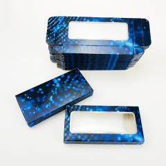 Colorful eyelashes foldable packing box