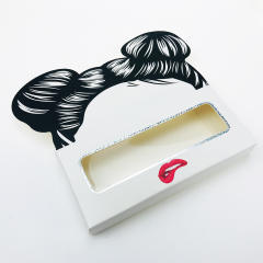 Colorful eyelashes foldable packing box