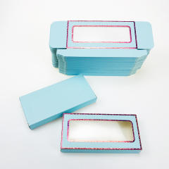 Colorful eyelashes foldable packing box