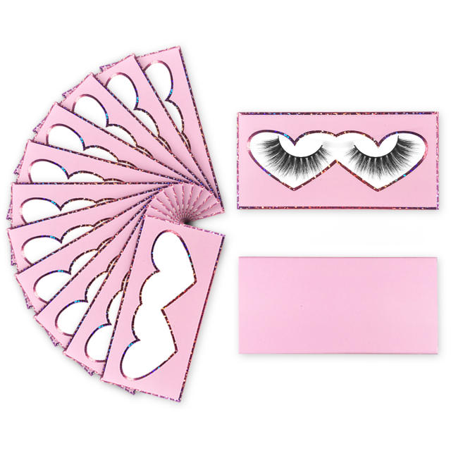 Colorful eyelashes foldable packing box