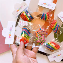 10pcs candy color sweet snap hair clips set for kids