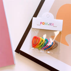 10pcs candy color sweet snap hair clips set for kids