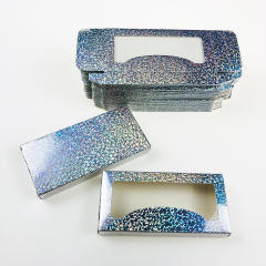 Colorful eyelashes foldable packing box