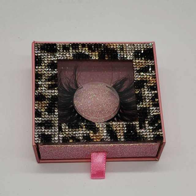 25mm colorful diamond square shape eyelashes packing box