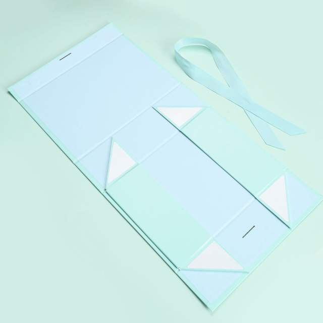 Classic solid color foldable gift box packing bag