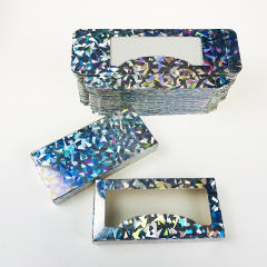 Colorful eyelashes foldable packing box