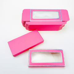 Colorful eyelashes foldable packing box
