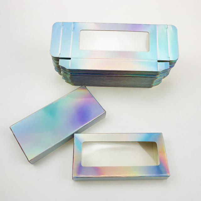 Colorful eyelashes foldable packing box