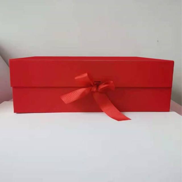 Classic solid color foldable gift box packing bag