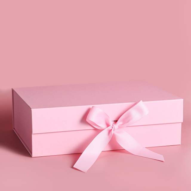 Classic solid color foldable gift box packing bag