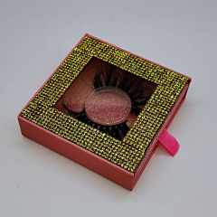 25mm colorful diamond square shape eyelashes packing box