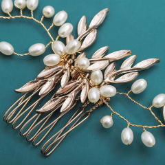 Unique handmade twist vine flower wedding hair combs