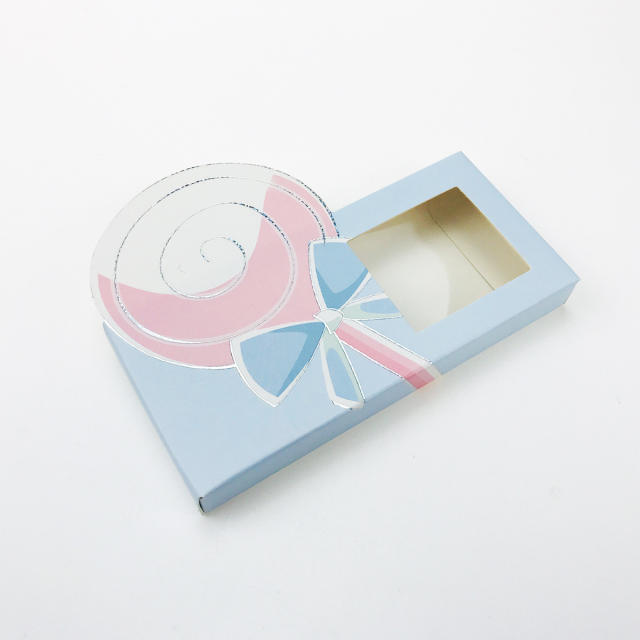 Colorful eyelashes foldable packing box