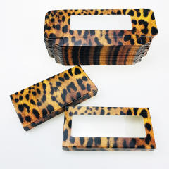 Colorful eyelashes foldable packing box