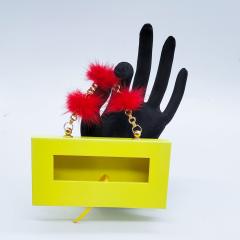 Sweet fluffy ball chain eyelashes packing box