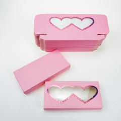 Colorful eyelashes foldable packing box