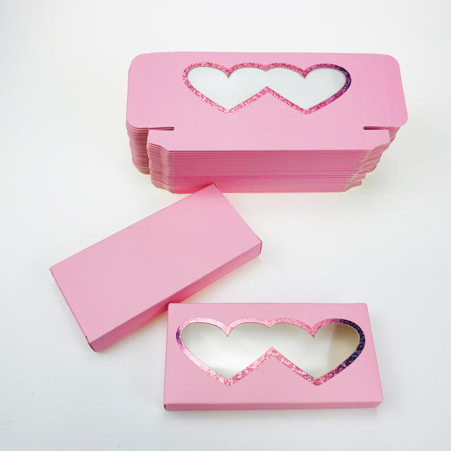 Colorful eyelashes foldable packing box