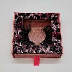 25mm colorful diamond square shape eyelashes packing box