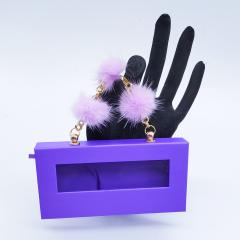 Sweet fluffy ball chain eyelashes packing box