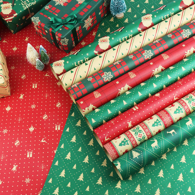 Christmas gift wrapping paper