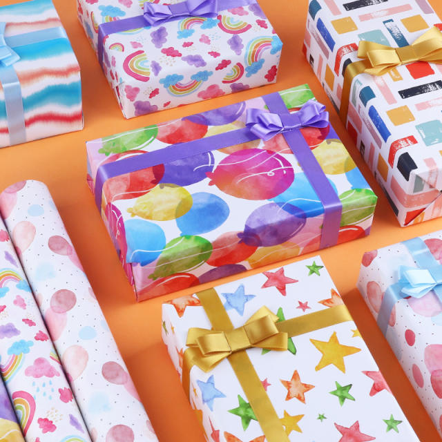 Cute pattern gift wrap paper