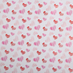 Romantic heart pattern gift wrapping paper