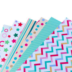Colorful pattern gift wrapping paper