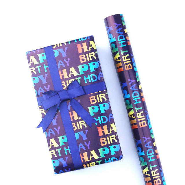 Happy birthday wrapping paper