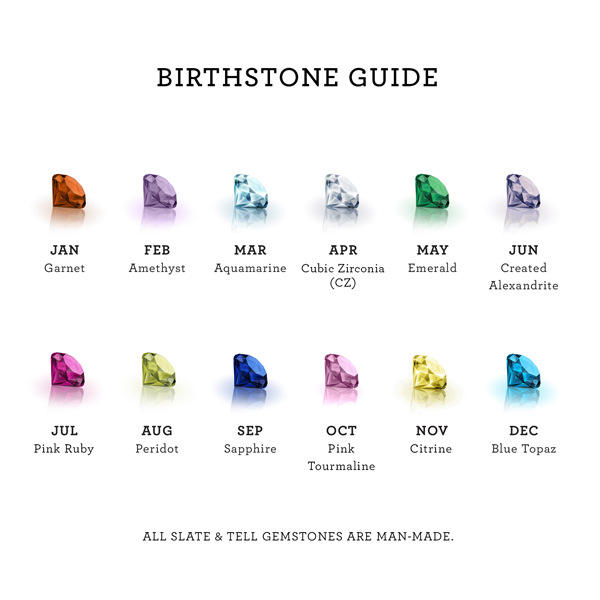 3pcs birthstone engrave letter stackable rings set