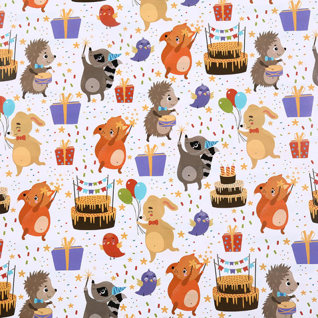 Cute cartoon pattern wrapping paper