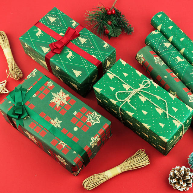 Christmas gift wrapping paper